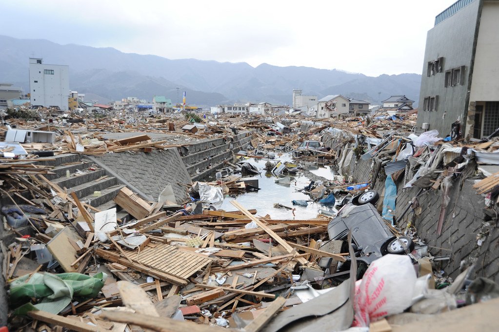 aftermath of the devastating earthquake