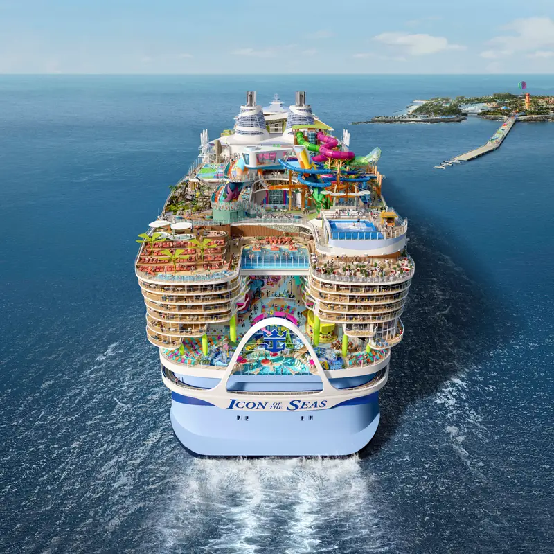 The Icon of the Seas "was always going to stir the pot," Saunders said. Royal Caribbean International