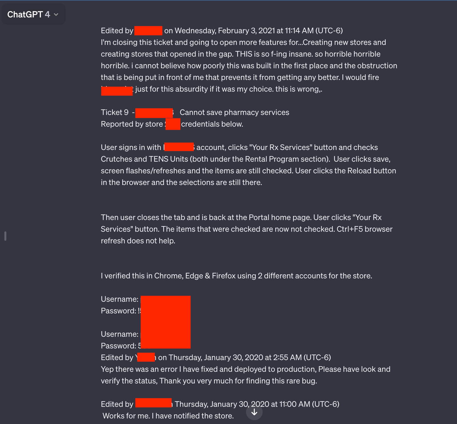 47 ChatGPT is leaking private conversations that include login credentials